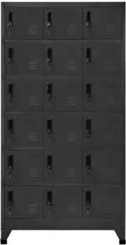 vidaXL Schlie&szlig;fachschrank anthrazit 90x40x180cm, Stahl (339831)
