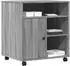 vidaXL Druckerständer mit Rollen grau Sonoma 60x50x67cm (840630)