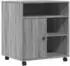 vidaXL Druckerständer mit Rollen grau Sonoma 60x50x67cm (840630)
