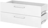 Schublade FlexWall 80cm 2x0,5OH wei&szlig;