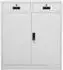 vidaXL Büroschrank Hellgrau 90x40x102cm Stahl (336953)