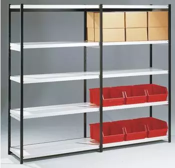 Kerkmann Stora 100 Magazin-Regalfeld 75x60x190cm schwarz/lichtgrau (STORA100)