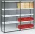 Kerkmann Stora 100 Magazin-Regalfeld 75x60x190cm schwarz/lichtgrau (STORA100)