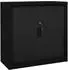 vidaXL Schiebetürenschrank schwarz 90x40x90cm, Stahl