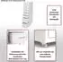 MCW Preston Rollcontainer 8 Schubladen Metall Anthrazit/Weiß (T851)