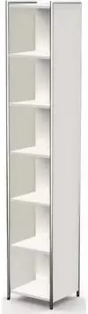 Kerkmann Artline Grundregal schmal, 6 OH, 41x38x220cm, wei&szlig; (13748610)