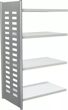 Kerkmann Design-Regal M2 Regalfeld 1000x1800x600mm 4 B&ouml;den alusilber/lichtgrau