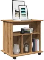 vidaXL Rollcontainer Artisan-Eiche 60x45x60 cm Holzwerkstoff