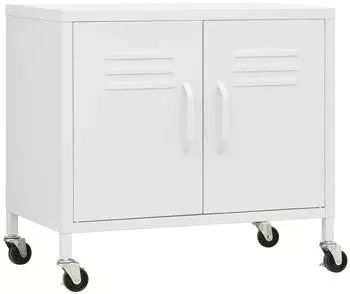 vidaXL Lagerschrank Weiß Stahl 60x35x56cm (336269)