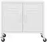 vidaXL Lagerschrank Weiß Stahl 60x35x56cm (336269)