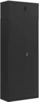Aktenschrank Schwarz 90x40x240 Cm Stahl Vidaxl
