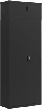 vidaXL Aktenschrank Schwarz 90x40x240cm Stahl (3188327)