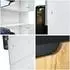 Vladon Logan V2 Aktenschrank Schwarz matt, Soft-Close, 82x184x37cm (800000893663)