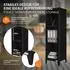 ML-Design Aktenschrank Stahl Schwarz 38x38x137,5cm (490011982)