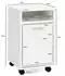 Finebuy Rollcontainer Holz 33x60x38cm mit Tür & Ablage (SuVa16397_1)