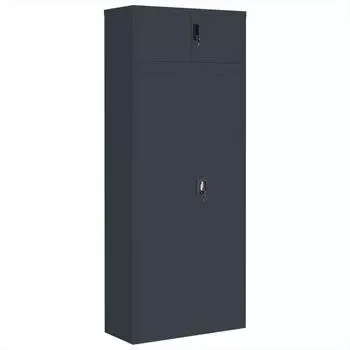 vidaXL Aktenschrank Anthrazit 90x40x220cm Stahl (3188332)