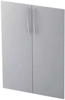 Hammerbacher Regalt&uuml;ren-Set 3OH, grau, 79x110,4cm (V455T/5/BM)