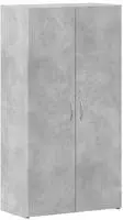 vidaXL Aktenschrank Betongrau 60x32x115 cm Holzwerkstoff