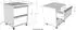 Vipack London Rollcontainer 2 Schubladen, anthrazit, Holzwerkstoff (001315003216)