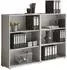 BMG Office Edition Set 1 Regalwand niedrig, lichtgrau (VKE.RW-LG-SET1Niedrig)