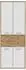 Forte Keflav Aktenschrank 84,5cm, weiß/Artisan Eiche (72934769-0)