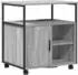 vidaXL Büroschrank mit Rollen Grau Sonoma 60x46x67cm Spanplatte