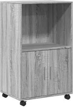 vidaXL Rollschrank grau Sonoma 55x40x91cm Holzwerkstoff (853187)