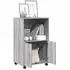 vidaXL Rollschrank grau Sonoma 55x40x91cm Holzwerkstoff (853187)