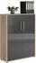 Mid.you Office Edition SW Set 1 Aktenschrank niedrig, Sonoma Eiche/Anthrazit Hochglanz, 168,8x113,6x33cm (001067007603)