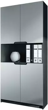 Vladon Logan V2 Aktenschrank mit Soft-Close, 82x184x37cm (800000584051)