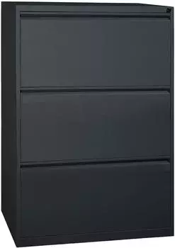 Gürkan Hängeregisterschrank FGC/D.3 Stahl 2-bahnig 3 Schübe schwarz (100319)
