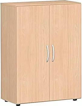 Geramöbel Flex Flügeltürenschrank 3 OH, 80x42x110,4cm, buche (S-383102-BB)