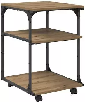 vidaXL Druckerständer Artisan-Eiche, Holzwerkstoff, 43x48x64cm (882993)
