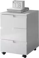 BEGA OFFICE Rollcontainer "Spice" mit Griffmulden, 3 Schubladen & 2...