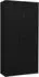 vidaXL Büroschrank aus Stahl, schwarz, 90x40x180cm (336415)