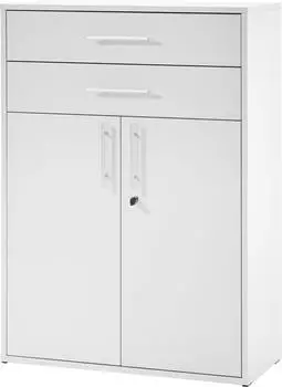 Mid.you Pronto Aktenschrank Lichtgrau, abschlie&szlig;bar, 80x111x35cm