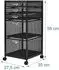 Relaxdays Rollcontainer Büro-Unterschrank 5 Schubladen (27.5x35x59cm)