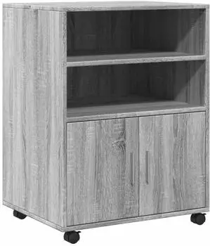 vidaXL Rollschrank Grau Sonoma 60x48x81cm Holzwerkstoff (853169)