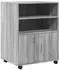 vidaXL Rollschrank Grau Sonoma 60x48x81cm Holzwerkstoff (853169)