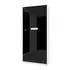Vladon Logan Aktenschrank 5 Fächer, 4 Türen, schwarz Hochglanz, 82x184x37cm (800000584583)