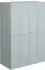 Bisley Primary Locker Garderobenschrank 3 Abteile, 6 Fächer, lichtgrau (PL3050Q1645)