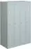 Bisley Primary Locker Garderobenschrank 3 Abteile, 6 Fächer, lichtgrau (PL3050Q1645)