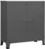 vidaXL Aufbewahrungstruhe Industrial Anthrazit 90x40x100cm Stahl (339625)