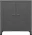vidaXL Aufbewahrungstruhe Industrial Anthrazit 90x40x100cm Stahl (339625)