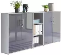 abschliessbarer Aktenschrank B&uuml;roschrank Schrankwand B&uuml;rom&ouml;bel Regal Office