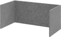 Hammerbacher Filzeinschub FlexWall 80cm 1OH grau