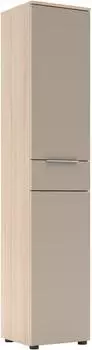 Innostyle Santorin Aktenschrank Glast&uuml;r, Cashmere/Riva Eiche, 40x198x38cm