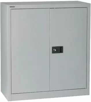 Bisley Universal Fl&uuml;gelt&uuml;renschrank Stahl 2 OH lichtgrau/oxfordblau (E402A01G645)