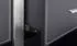 Jet-Line Brindisi Aktenschrank Kunstleder Schwarz, Edelstahl, 150x180x32cm (12070)