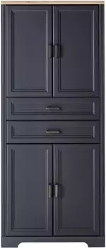 Innostyle Jasmin Aktenschrank 86x204x38cm graphit/Eiche Artisan